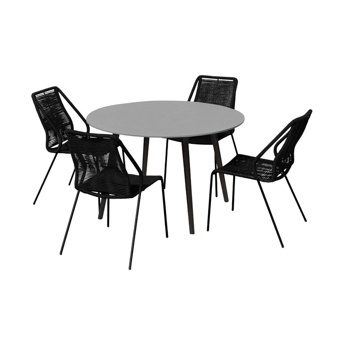 Kylie And Clip - 5 Piece Outdoor Patio Dining Set - Simple Home Plus