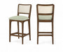 Atrium - Counter Stool With Brushed Brown Base (Set of 2) - Simple Home Plus