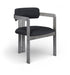 Aurum - Vegan Leather Upholstered Dining Chair With Gray Base (Set of 2) - Simple Home Plus