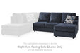 Albar Place - Raf Sofa Chaise - Cobalt - Simple Home Plus
