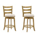 Melindra - Modern Farmhouse Swivel Wood Counter Height Kitchen Bar Stool - Simple Home Plus