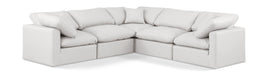 Indulge - Faux Leather 5 Piece Modular Corner Sectional - Simple Home Plus