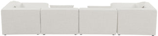 Cube - Linen 6 Piece Modular Double Chaise Sectional - Simple Home Plus