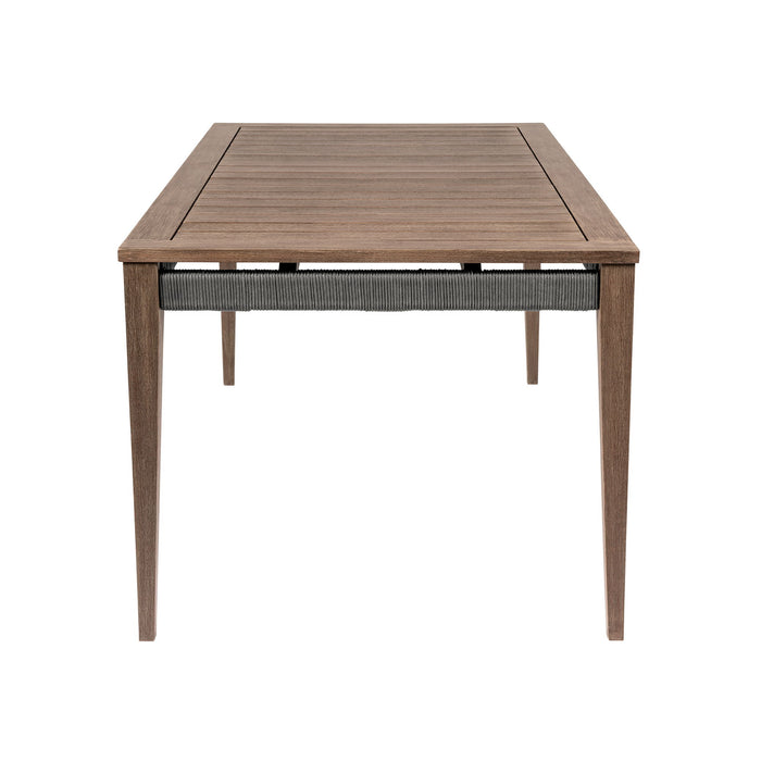 Orbit - Outdoor Patio Dining Table - Weathered Eucalyptus - Simple Home Plus