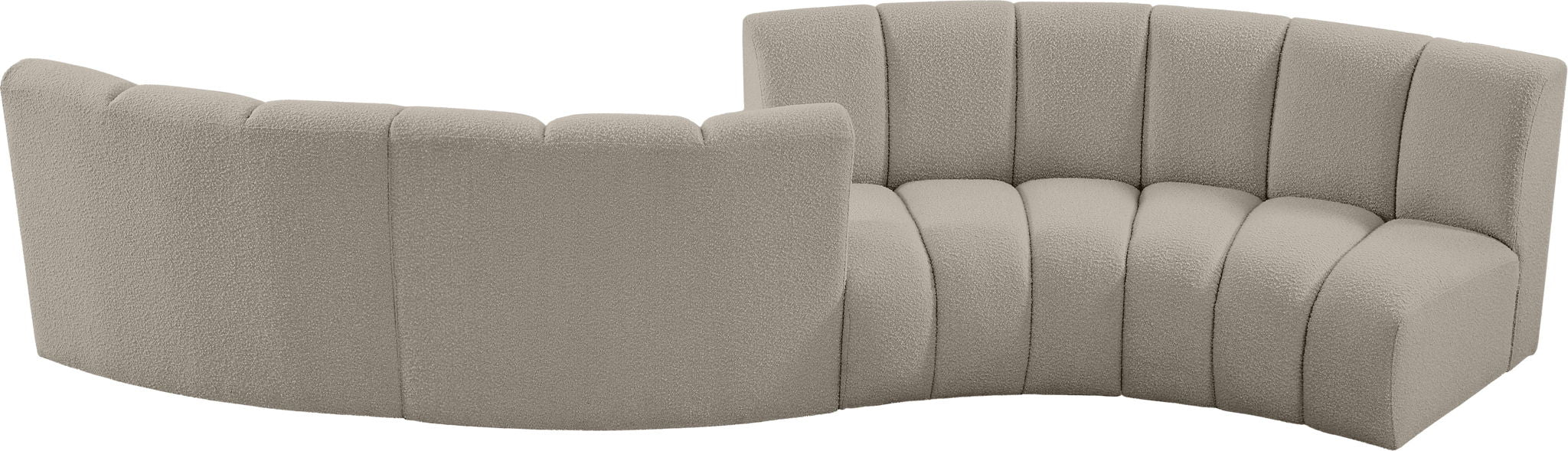 Infinity - 4 Piece Boucle Modular Sectional - Simple Home Plus