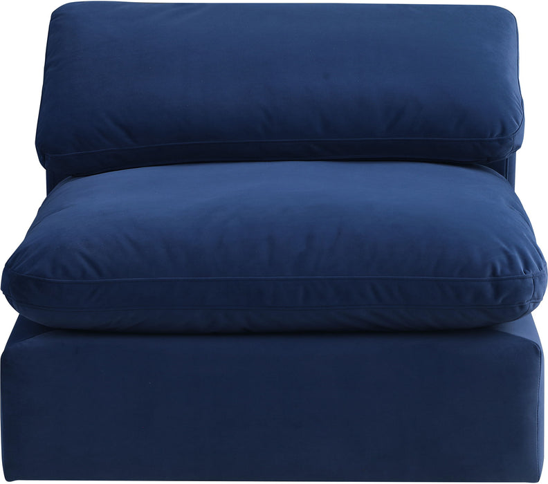 Comfy - Velvet Armless Chair - Simple Home Plus