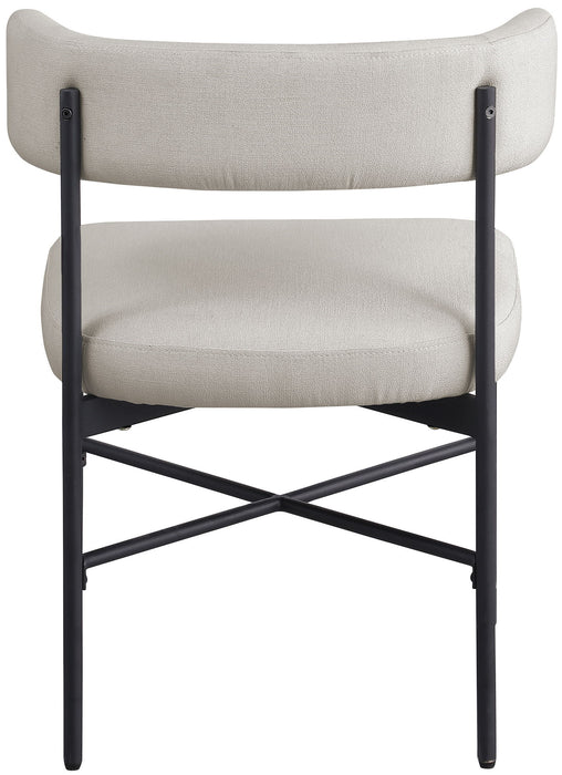 Rivage - Durable Dining Chair With Black Frame (Set of 2) - Simple Home Plus