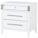 Gracemont - 3-Drawer Bedroom Nightstand Bedside Table - White - Simple Home Plus
