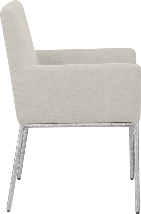 Reeves - Dining Chair With Silver Legs (Set of 2) - Simple Home Plus