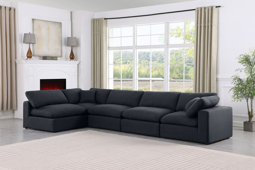 Comfy - 5 Piece Linen Modular Sectional - Simple Home Plus
