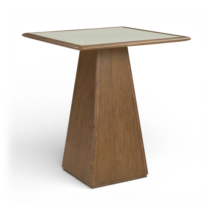 Atrium - Glass Top And Wood Base Dining Table - Simple Home Plus