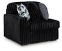Midnight-Madness - LAF Corner Chair - Onyx - Simple Home Plus