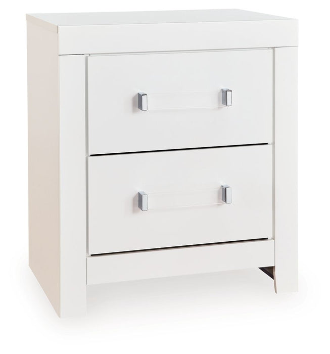 Maeling - Two Drawer Night Stand - Simple Home Plus