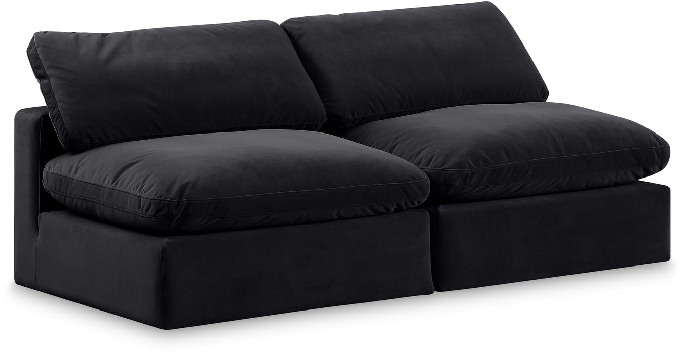Comfy - Velvet Modular Armless Sofa 2 Seats - Simple Home Plus
