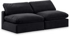 Comfy - Velvet Modular Armless Sofa 2 Seats - Simple Home Plus