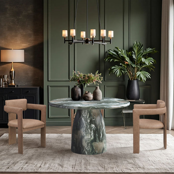 Cosenza - Round Concrete Dining Table - Simple Home Plus
