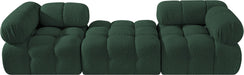Ames - 3 Piece Boucle Modular Sofa With 1 Backless Seat - Simple Home Plus