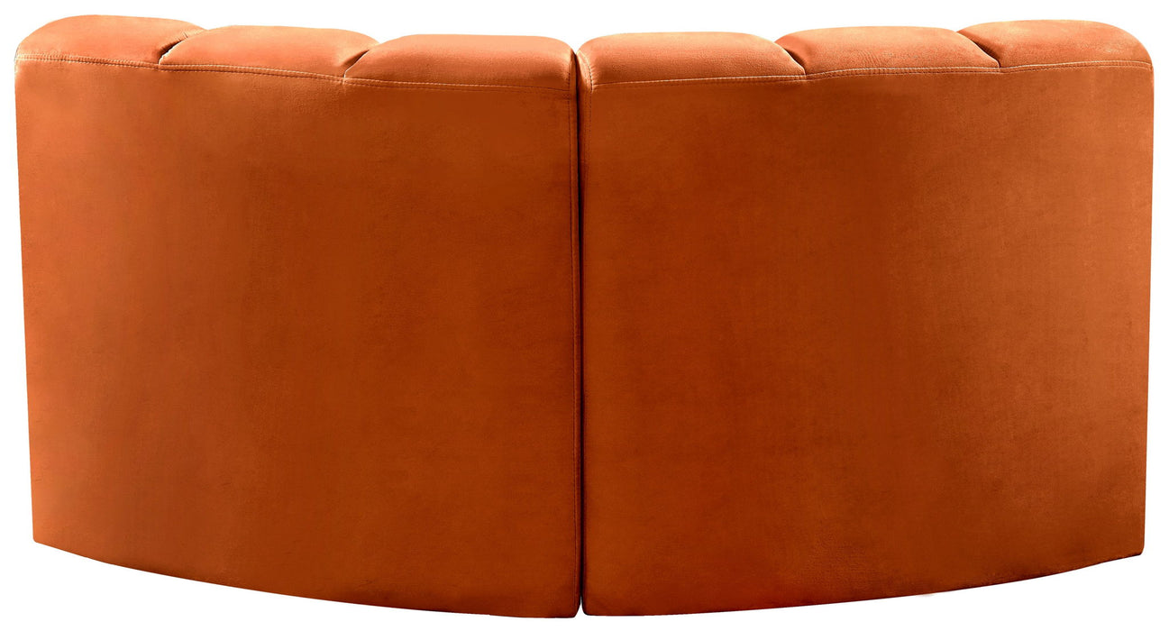 Arc - Velvet 2 Piece Modular Sofa - Simple Home Plus