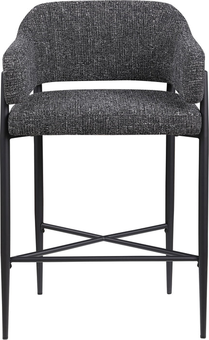 Dame - Fabric Upholstered Counter Stool (Set of 2) - Simple Home Plus