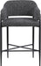 Dame - Fabric Upholstered Counter Stool (Set of 2) - Simple Home Plus