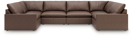 Whitehaven - 6-Piece Sectional With 2 Armless Chairs - Brown - Simple Home Plus