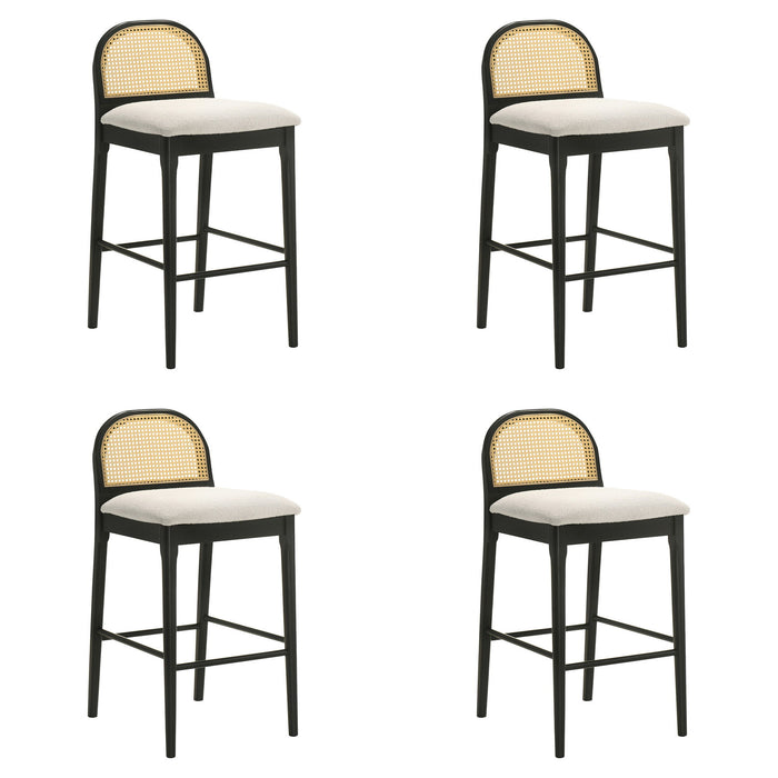 Lucio - Modern Farmhouse Wood Bar Height Kitchen Bar Stool - Simple Home Plus