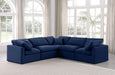 Indulge - Velvet 5 Piece Modular Corner Sectional - Simple Home Plus