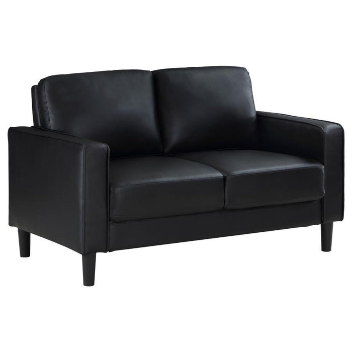 Ruth - Upholstered Track Arm Loveseat - Simple Home Plus