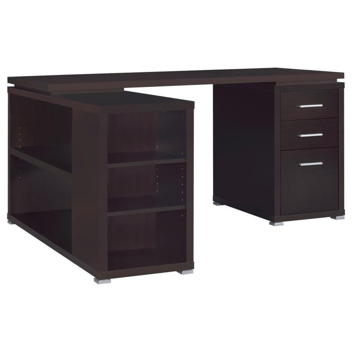 Yvette - 3-Drawer L-Shape Computer Desk - Simple Home Plus