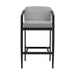 Palma - Outdoor Patio Bar Stool In Aluminum And Wicker With Gray Cushions - Simple Home Plus