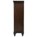 Andover - 6-Drawer Tempered Glass Door Chest - Dark Oak - Simple Home Plus