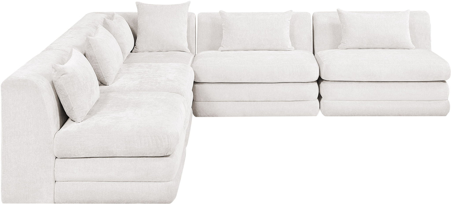 Stellar - 5 Piece Upholstered Modular Sectional - Simple Home Plus