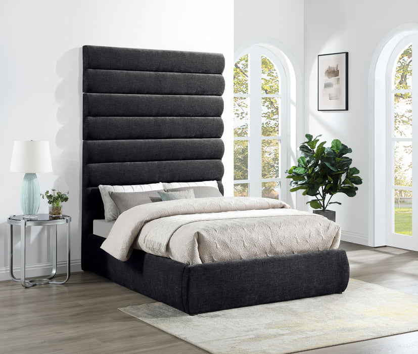 Adam - Chenille Fabric Bed With 89" Headboard - Simple Home Plus