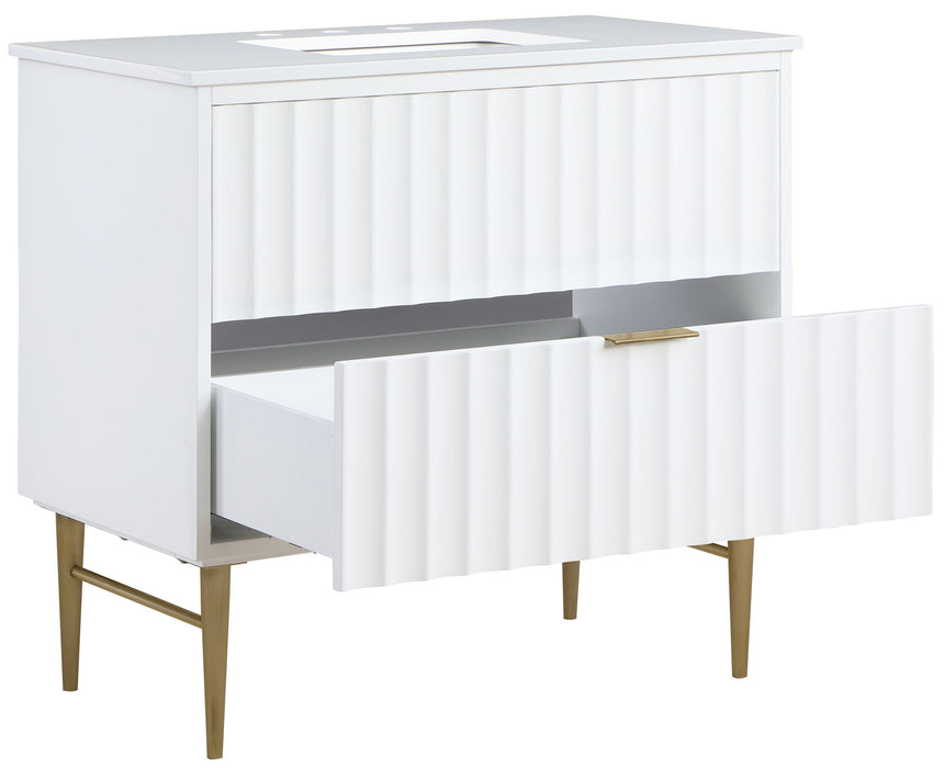 Modernist - Bathroom Vanity With Gold Legs - Simple Home Plus