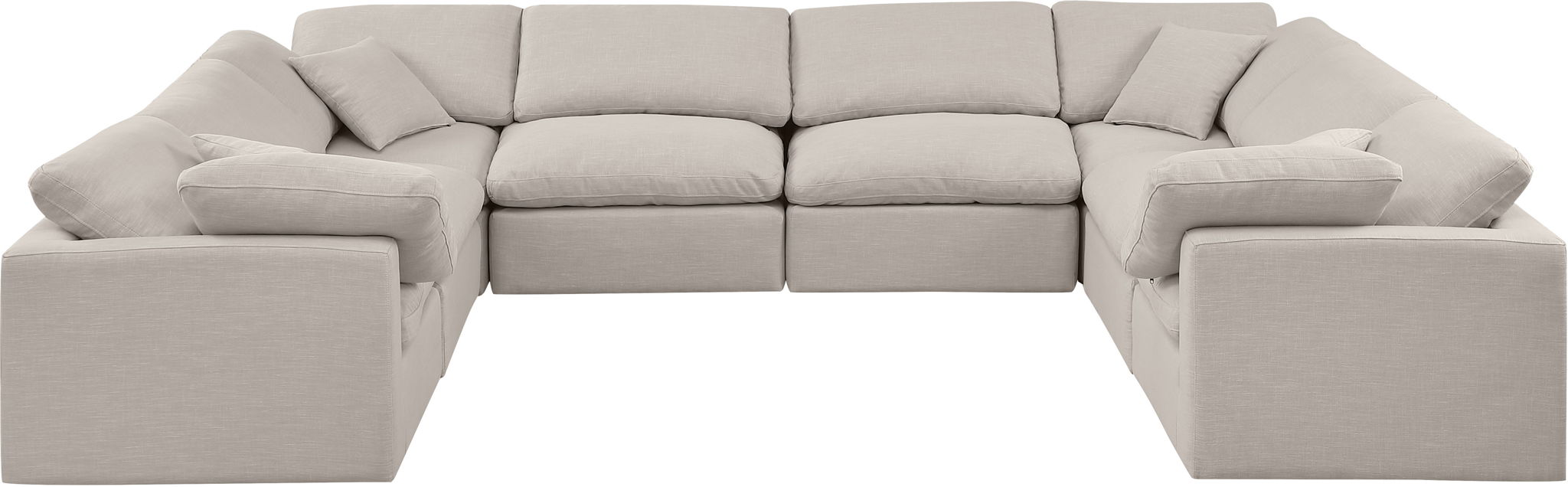 Indulge - Linen 8 Piece Modular Sectional - Simple Home Plus
