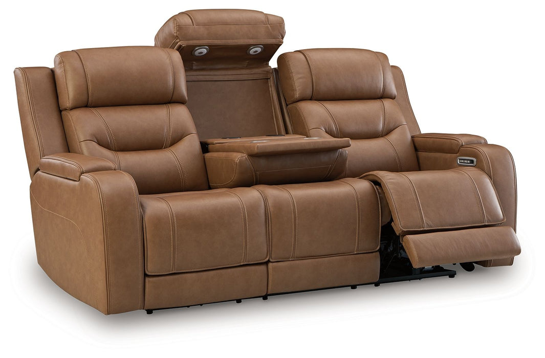 Knightington - Power Reclining Sofa With Audio Seating - Simple Home Plus