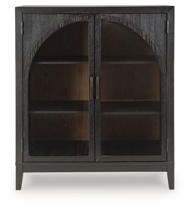 Armenleigh - Black / Brown - Bar Cabinet - Simple Home Plus