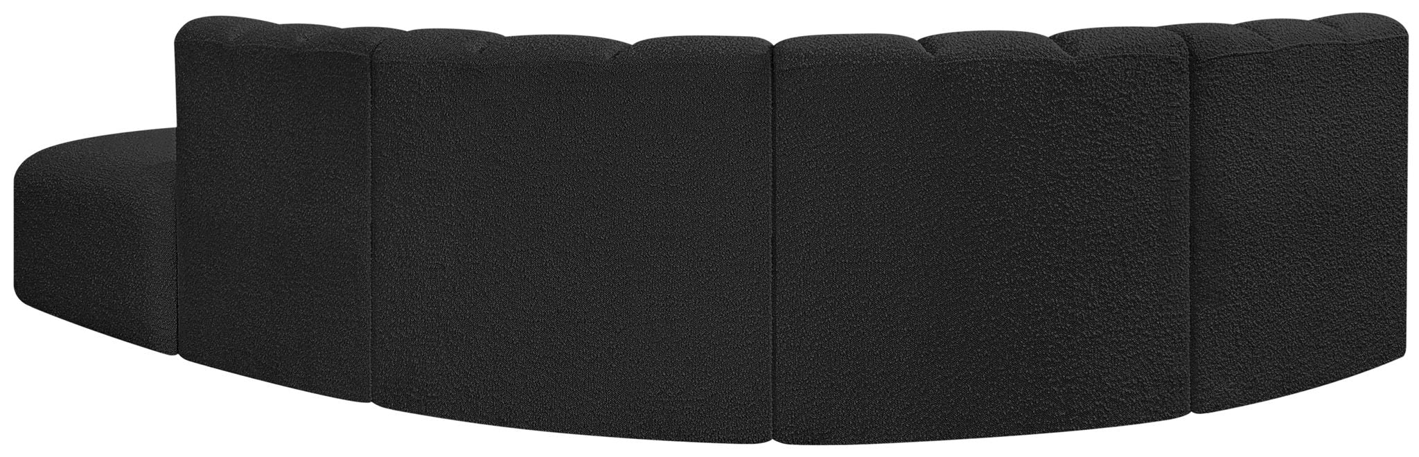 Arc - Boucle Fabric 5 Piece Corner Modular Sofa - Simple Home Plus