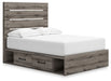 Graystorm - Panel Storage Bed - Simple Home Plus