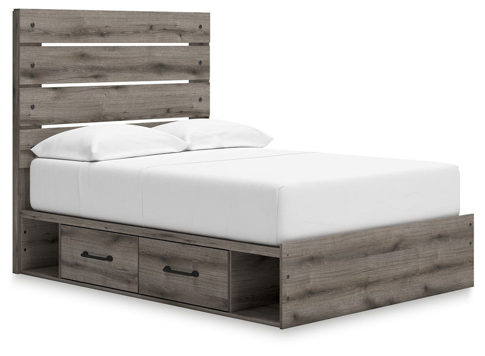 Graystorm - Panel Storage Bed - Simple Home Plus