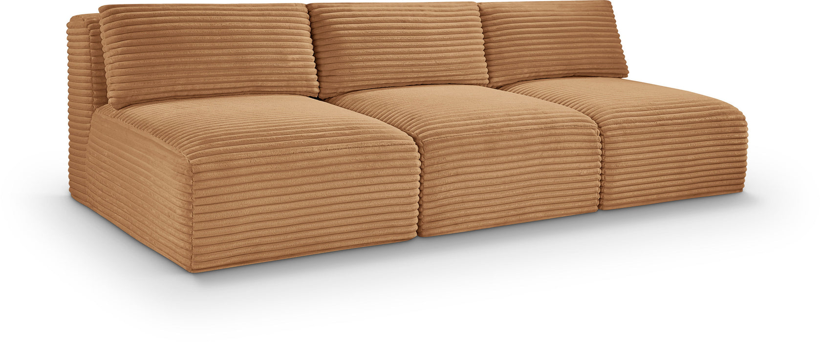 Shaggy - Fabric 3 Seat Modular Armless Sofa - Simple Home Plus