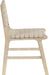 Entwine - Vegan Leather Upholstered Dining Chair - Painted Natural - Simple Home Plus