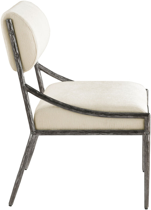 Bastille - Upholstered Dining Side Chair (Set of 2) - Silver Frame - Simple Home Plus