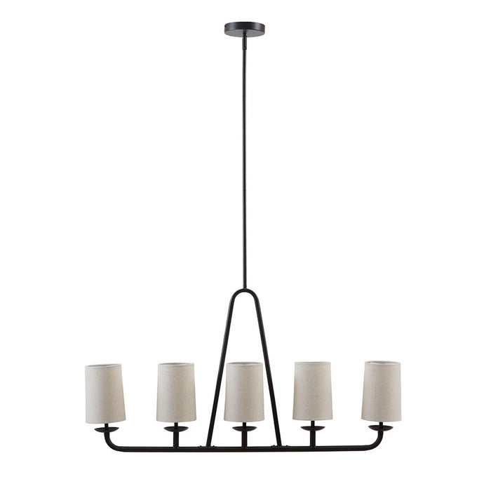 Serenitie - 5 Light Linear Chandelier - Bronze - Simple Home Plus