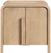 Harmony - Oak Veneer And Solid Wood Night Stand - Simple Home Plus