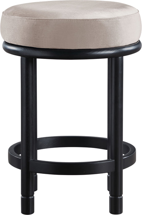 Monette - Counter Stool With Black Base - Simple Home Plus