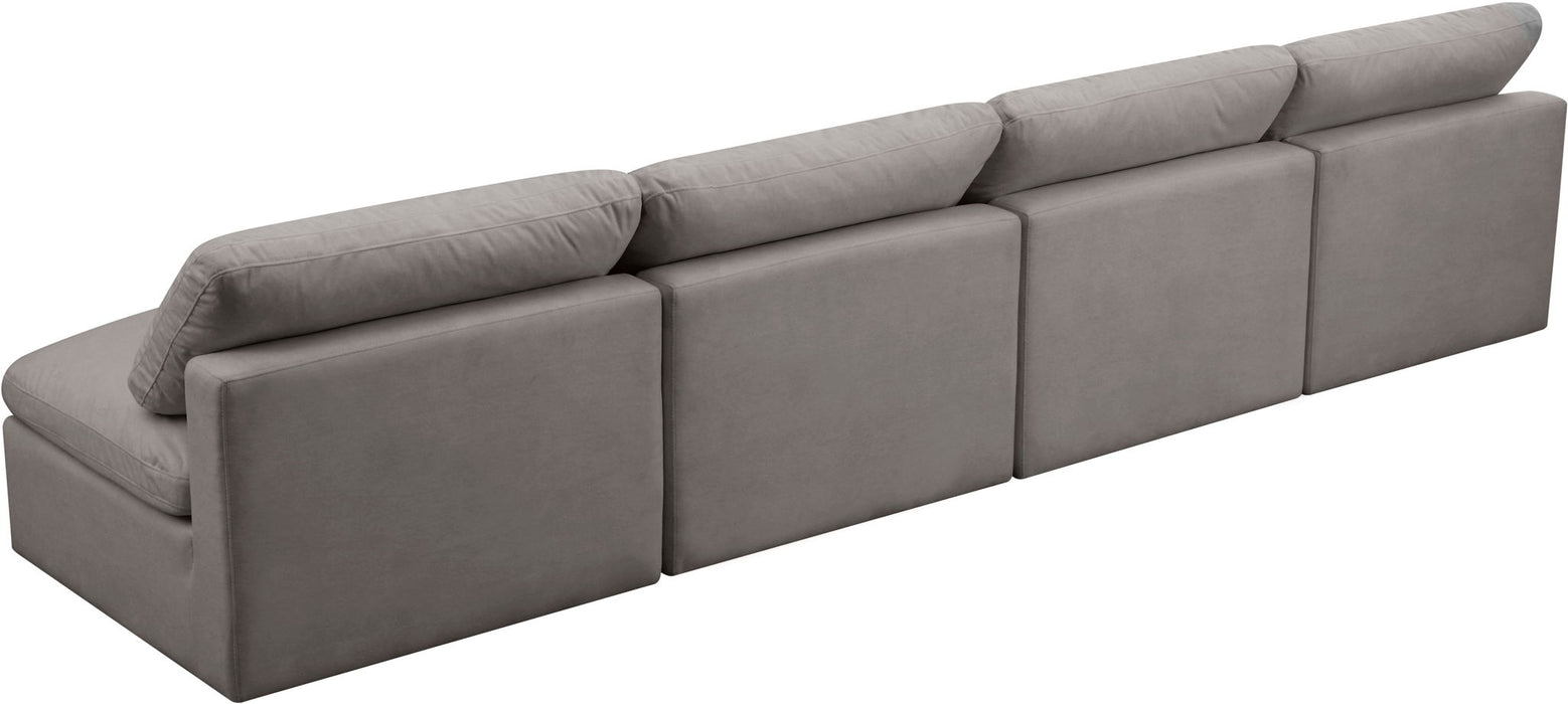 Plush - Modular Armless 4 Seat Sofa - Simple Home Plus