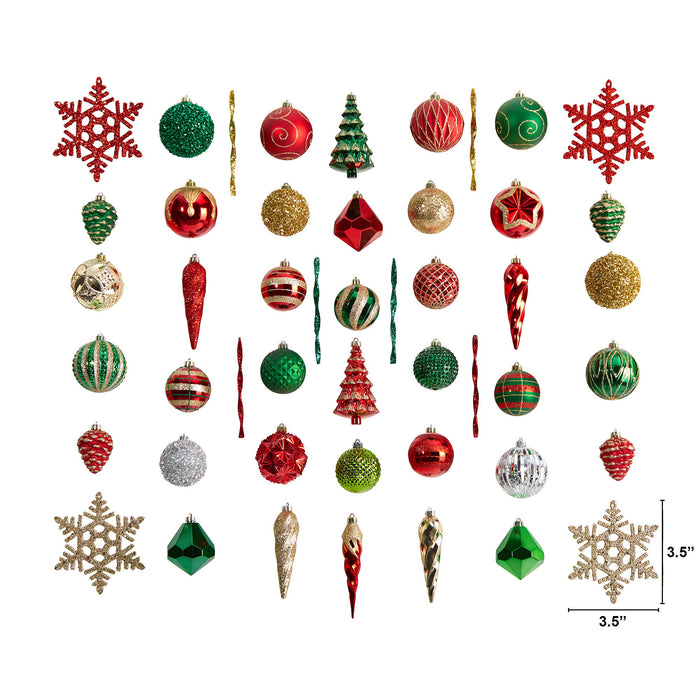 70 pcs Shatterproof Ornament Pack
