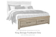 Bellaby - King Storage Footboard - Whitewash - Simple Home Plus