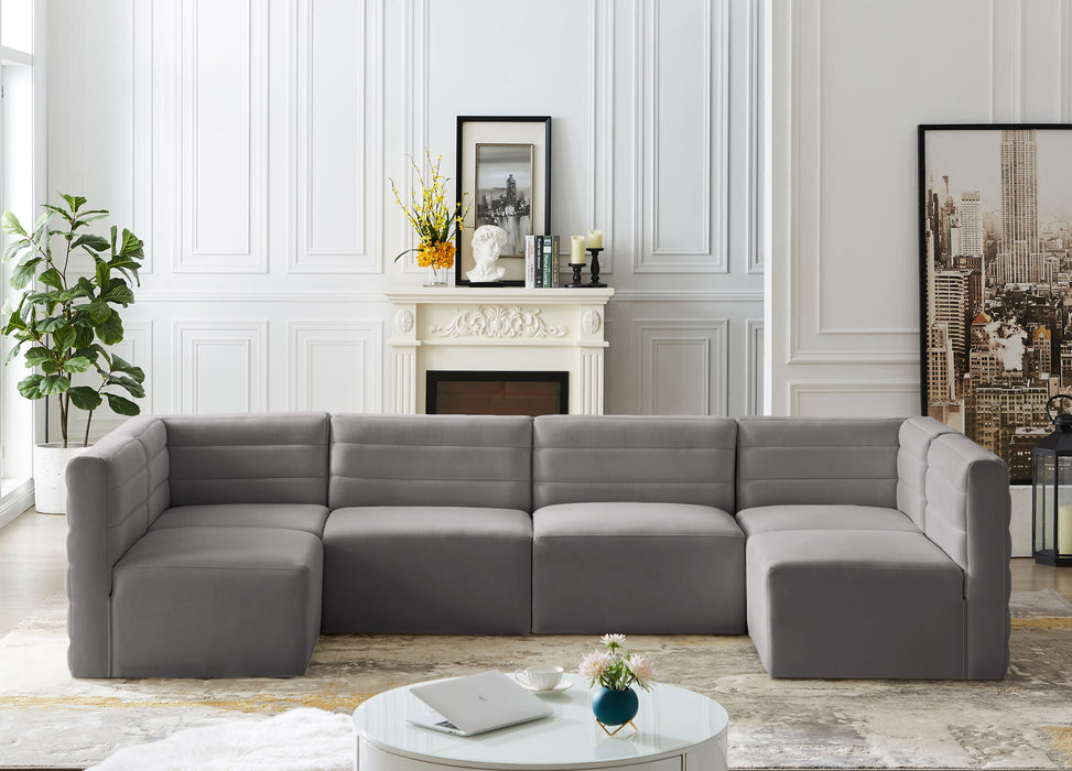 Quincy - 6 Piece Modular Sectional - Simple Home Plus
